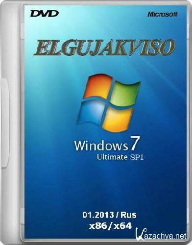 Windows 7 Ultimate SP1 86x64 Elgujakviso Edition 01.2013 (Rus) (2013)