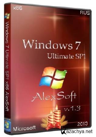 Windows 7 Ultimate SP1 x86 AlexSoft v.1.3 (RUS/2013)