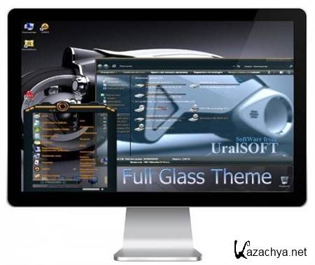 Full Glass Windows 7 Themes v.1.00  by UralSOFT (2013/Rus)
