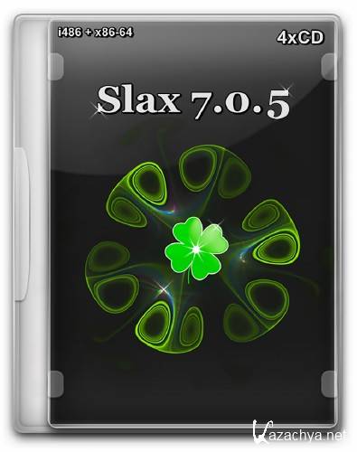 Slax 7.0.5 [i486 + x86-64] (2013/Rus/Eng) (4xCD)