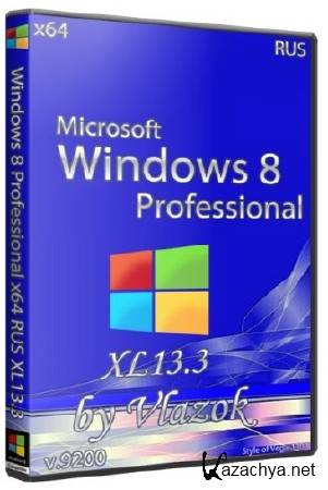 Windows 8 Professional x64 RUS XL13.3 by vlazok (RUS/03.2013)
