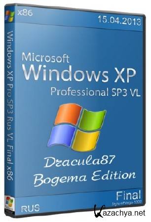 Windows XP Pro SP3 VL Final 86 Dracula87/Bogema Edition (15.04.2013/RUS)