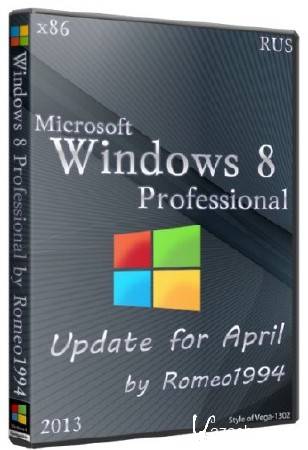 Windows 8 Professional Update for April by Romeo1994 (x86/2013/RUS)