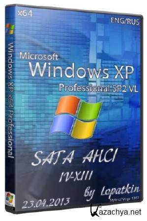 Microsoft Windows XP Professional Edition SP2 VL SATA AHCI IV-XIII (x64/RUS/ENG/2013)