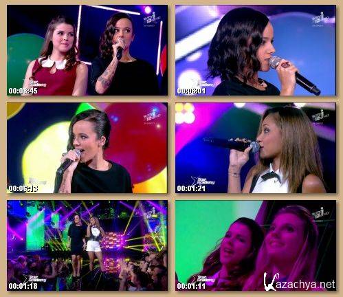 Alizee avec les eleves de la Star Academy 2013