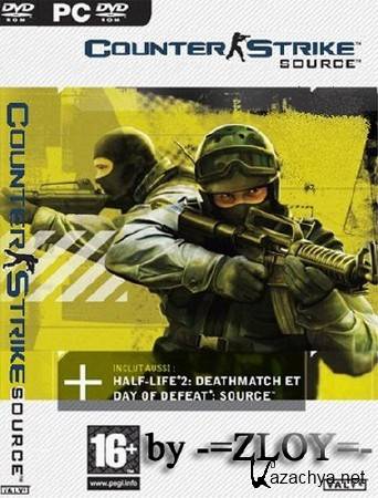 Counter-Strike: Source Steampipe v1718178 (2013/RUS/Multi10) [  =ZLOY=] 