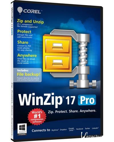 WinZip Pro 17.5 Build 10480 Portable [Multi / Rus] ( 2013)