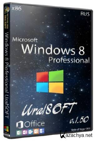 Windows 8 x86 Professional & Office2013 UralSOFT v.1.50 (RUS/2013)