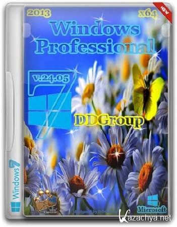 Windows 7 SP1 Pro x64 v.24.05 DDGroup (RUS/2013)