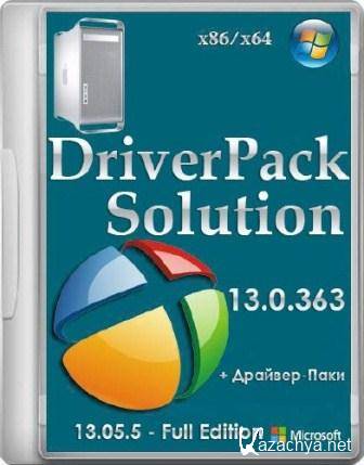 DriverPack Solution 13 R363 + - v.13.05.5 Full Edition x86+x64 (2013)