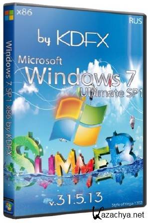 Windows 7 SP1 x86 by KDFX: The Summer (RUS/2013)