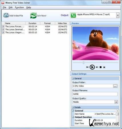 Weeny Free Video Joiner 1.2 Portable