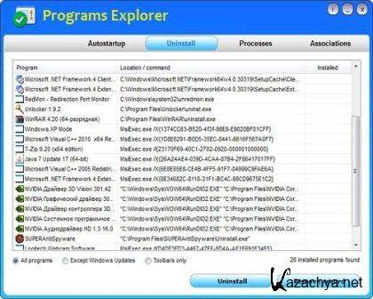 Programs Explorer v.2.0 Portable 32+64-��� (2013/Eng)