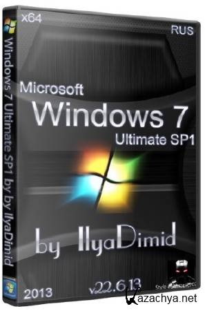 Windows 7 Ultimate x64 SP1 by IlyaDimid v23.6.13 (RUS/2013)