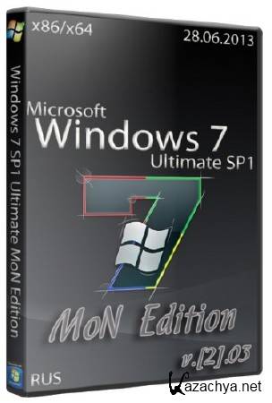 Windows 7 SP1 Ultimate MoN Edition x86-x64 [2].03 (28.06.2013/RUS)