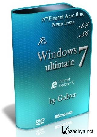 Windows 7 Ultimate x86/x64 AeroBlue by Golver 07.2013 (RUS)