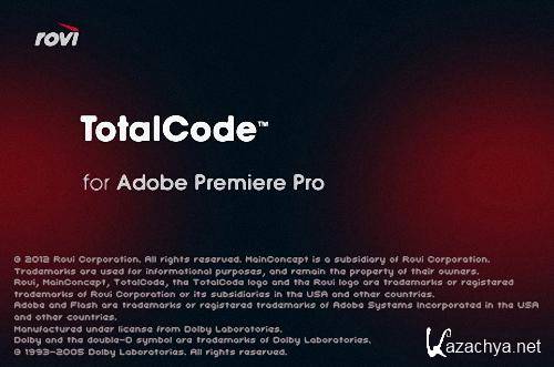 Rovi TotalCode for Adobe Premiere Pro 6.0.3 (2013)