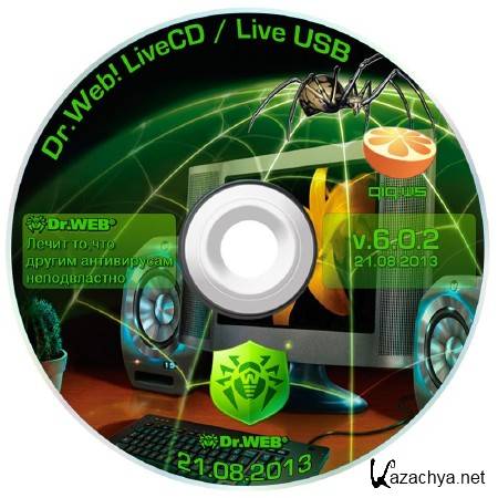 Dr.Web LiveCD 6.0.2 / LiveUSB 6.0.2.8200 / Dr.Web 6 Portable Scanner v7 by HA3APET & Joker-2013 / Dr.Web CureIt! 8.2.0 (21.08.2013)