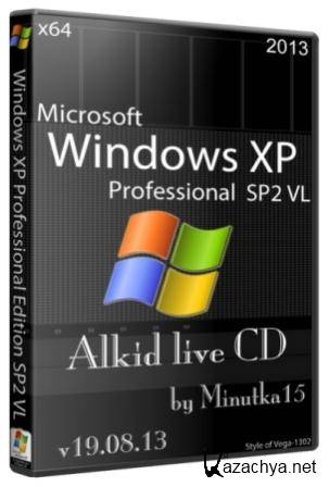 Windows XP Professional Edition SP2 VL + Alkid live CD 19.08.13 x64