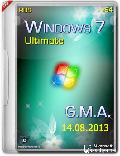 Windows 7 Ultimate SP1 IE10 x64 G.M.A. 14.08 (2013/RUS)