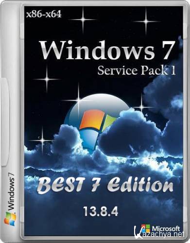 Windows 7 SP1 BEST 7 Edition Release v.13.8.4 (x86/x64/RUS/2013)