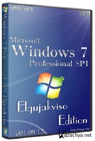 Windows 7 Professional SP1 x86/x64 Elgujakviso Edition (v01.09.13/RUS)