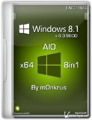 Microsoft Windows 8.1 x64 AIO 8in1 By m0nkrus (RUS/ENG) (2013)