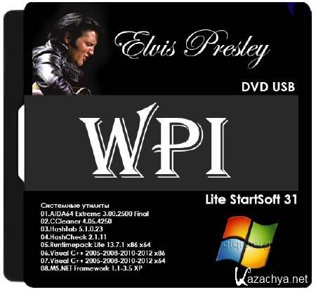 Elvis Presley WPI DVD USB Lite StartSoft 31 (x86/x64/RUS/2013)