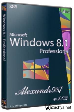Windows 8.1 RTM 6.3.9600 Professional Lite v1.02 by lexandr987 (x86/RUS/2013)