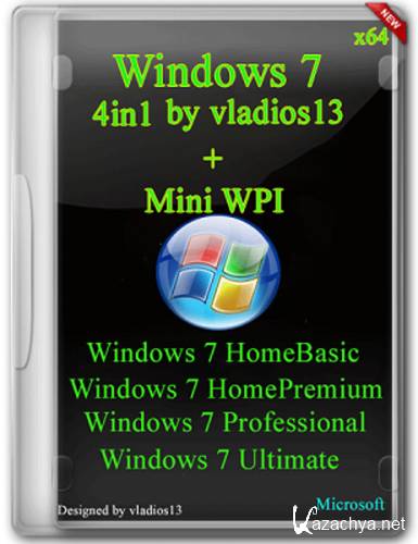 Windows 7 SP1 x64 vladios13 v.4.3 + Mini WPI (2013/RUS)