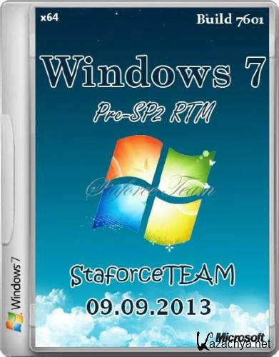 Windows 7 Build 7601 PreSP2 (RTM) StaforceTEAM (x64/DE-EN-RU/09.09.2013)