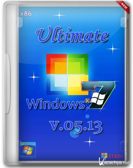 Windows 7 x86 Ultimate v5.13 Update 5.10.2013 by STAD1 (2013/RUS)