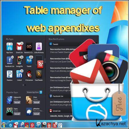 Table manager of web appendixes
