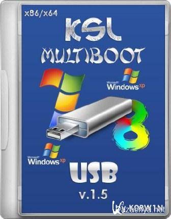 KSL Multiboot USB v.1.5 by K0RW1N x86+x64 (2013/Rus)