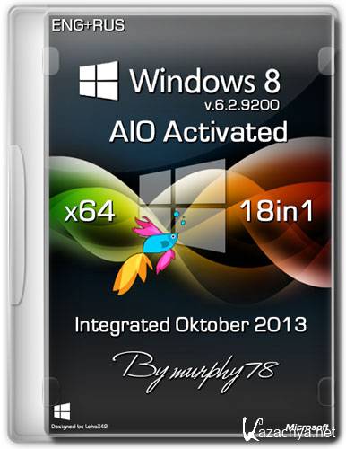 Windows 8 x64 AIO 18in1 Activated Integrated Oktober 2013 (ENG/RUS)