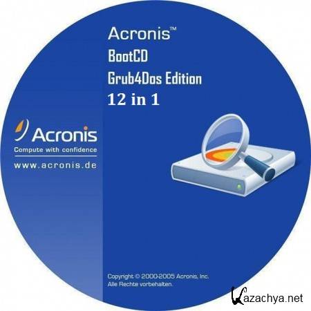 Acronis BootDVD 2013 Grub4Dos Edition v.11 - 12 in 1 (2013/Rus)