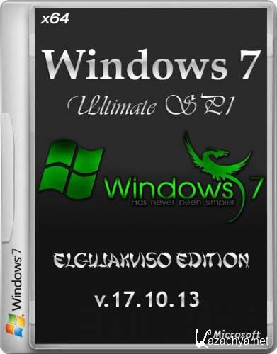 Windows 7 Ultimate SP1 x64 Elgujakviso Edition v.17.10.13 (2013/RUS)