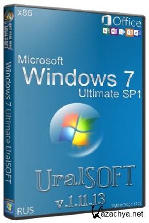 Windows 7 x86 Ultimate UralSOFT & Office2013 v.1.11.13 (RUS/2013)