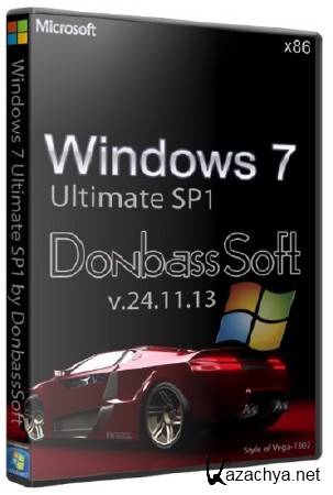 Windows 7 Ultimate SP1 x86  DS v.24.11.13 (RUS/2013)