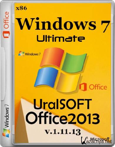 Windows 7 Ultimate UralSOFT & Office2013 v.1.11.13 (x86/RUS/2013)