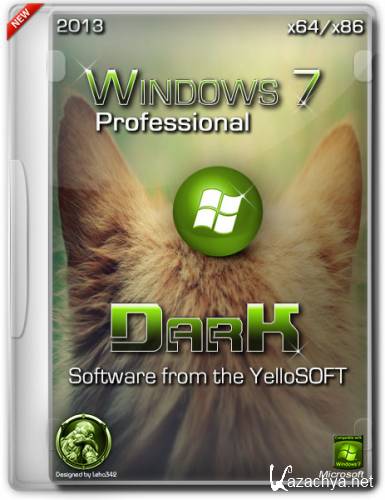 Windows 7 SP1 Professional Dark by YelloSOFT 2013 (x86/x64)