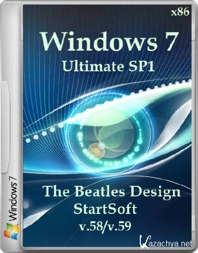 Winsows 7 Ultimate SP1 x86 The Beatles Design StartSoft v.58/v.59 (2013/RUS)