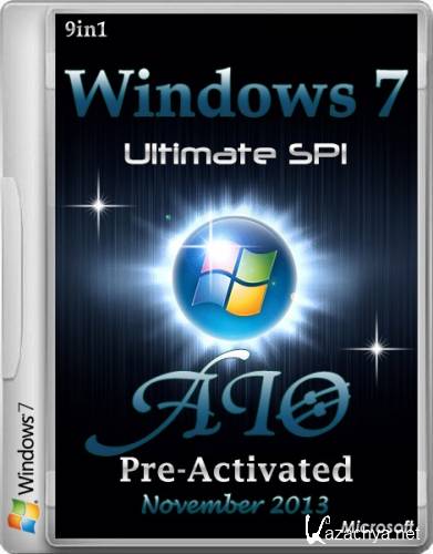 Windows 7 Ultimate SP1 AIO 9in1 Pre-Activated November 2013 (ENG/RUS)