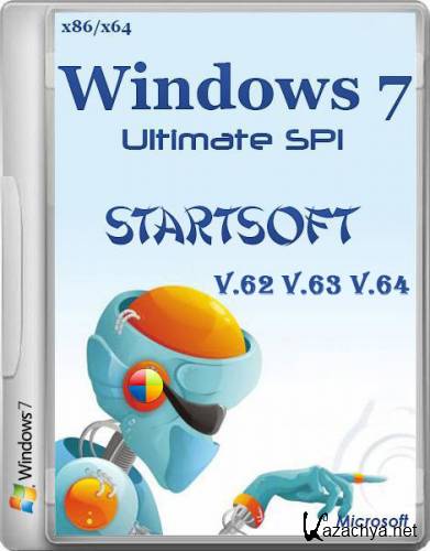 Windows 7 SP1 x86/x64 Plus PE/WPI StartSoft 62/63/64 (2013/RUS)