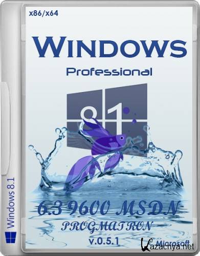 Windows 8.1 Professional x86/x64 6.3 9600 v.0.4.1/v.0.4.2/v.0.5.1  PROGMATRON (2013/RUS)