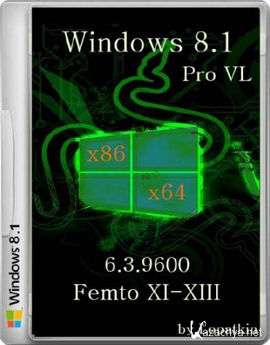 Microsoft Windows 8.1 Pro VL 6.3.9600 Femto XI-XIII (x86/x64/2013/RUS)