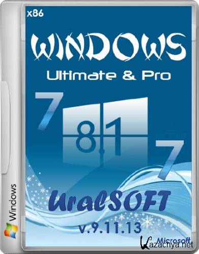 Windows 7 Ultimate & 8.1 Pro UralSOFT v.9.11.13 (x86/RUS/2103)