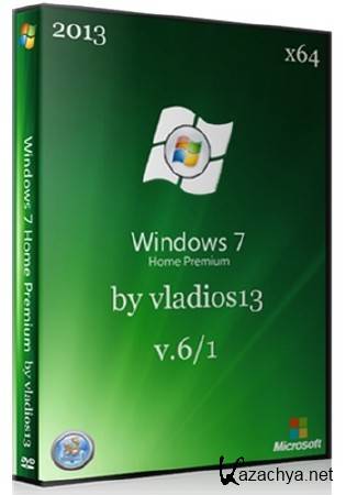 Windows 7 Home Premium SP1 x64 v.6.1 by vladios13 (RUS/2013)