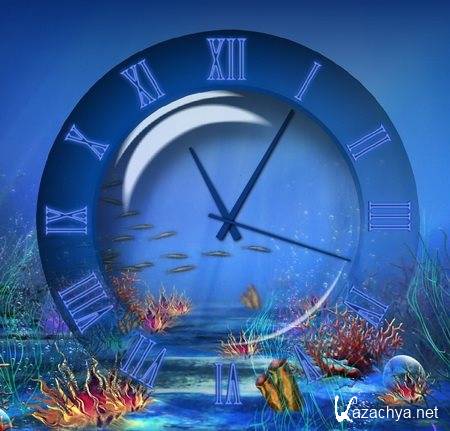 Aquatic Clock Screensaver