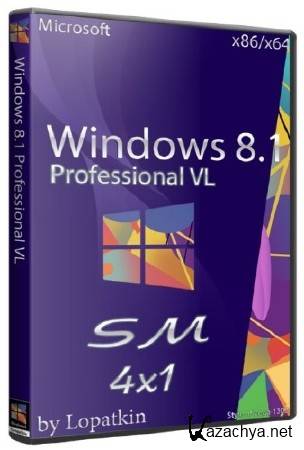 Microsoft Windows 8.1 Pro VL 6.3.9600 SM 4x1 (86/x64/RUS/2014)